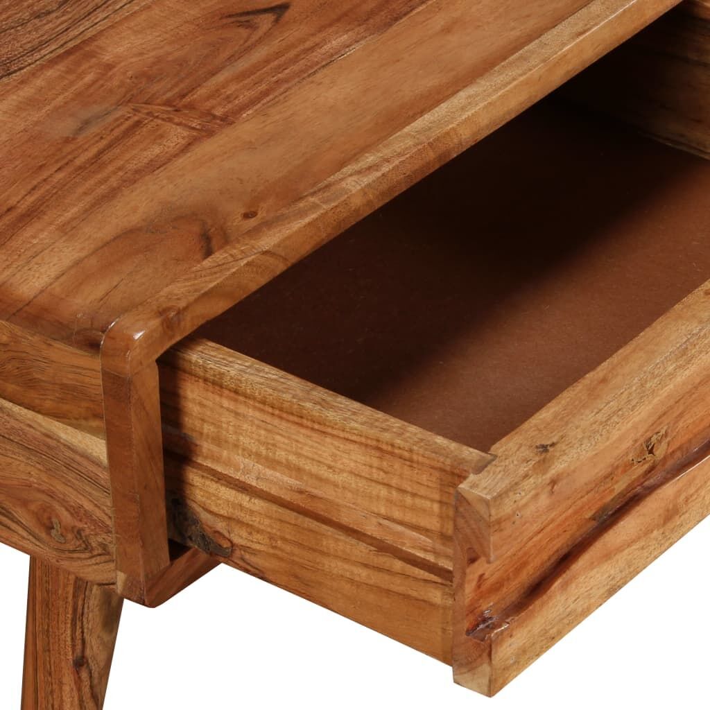 Coffee Table Solid Wood with Carved Drawer 100x50x40 cm Price