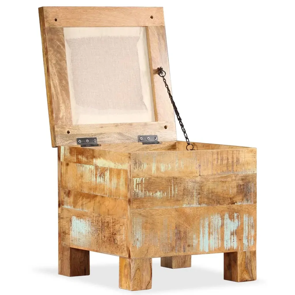Storage Bench Solid Reclaimed Wood 40x40x45 cm Price