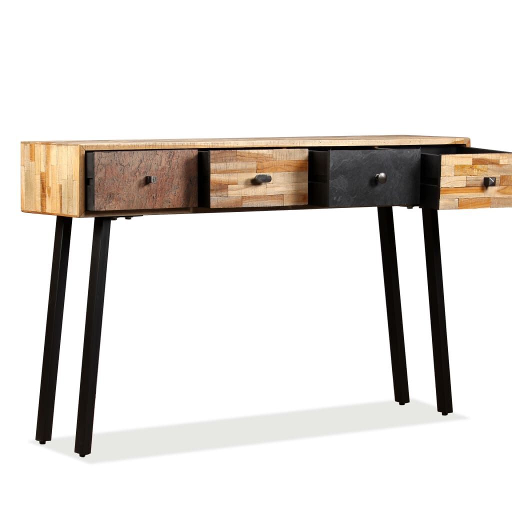 Console Table 120x30x76 cm Solid Reclaimed Teak Price