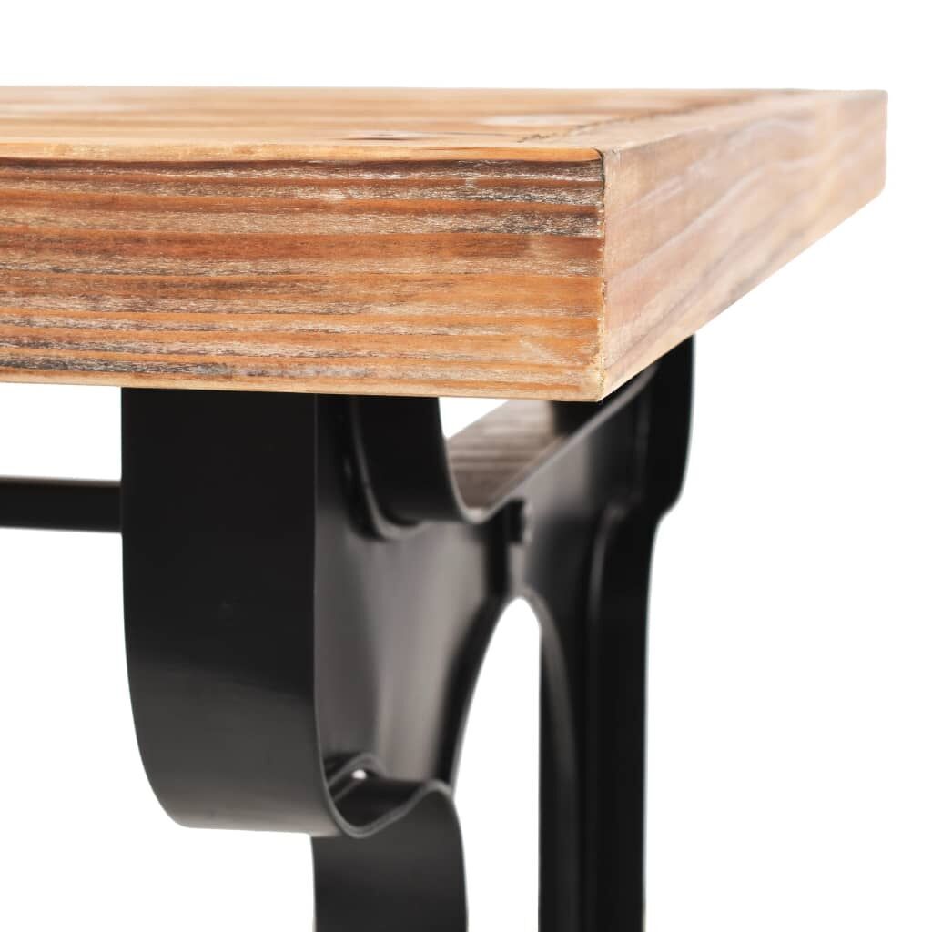 Dining Table Solid Fir Wood Top 122x65x82 cm Price