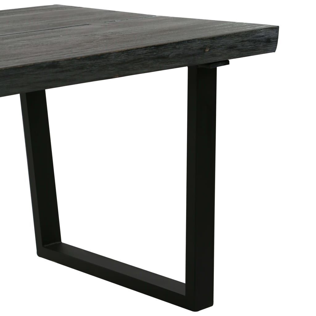 Coffee Table Solid Mindi Wood 102x56x41 cm Grey Price