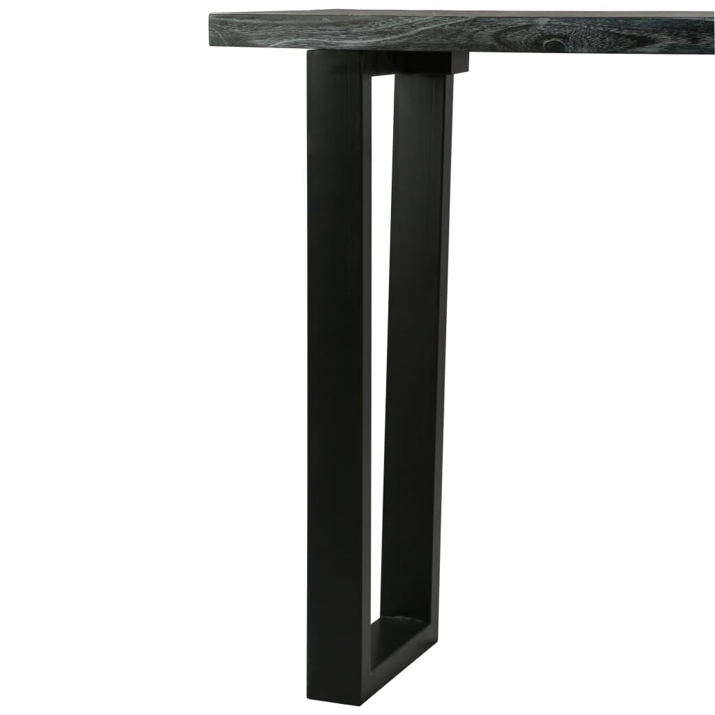 Console Table Solid Mindi Wood 110x35x75 cm Grey Price