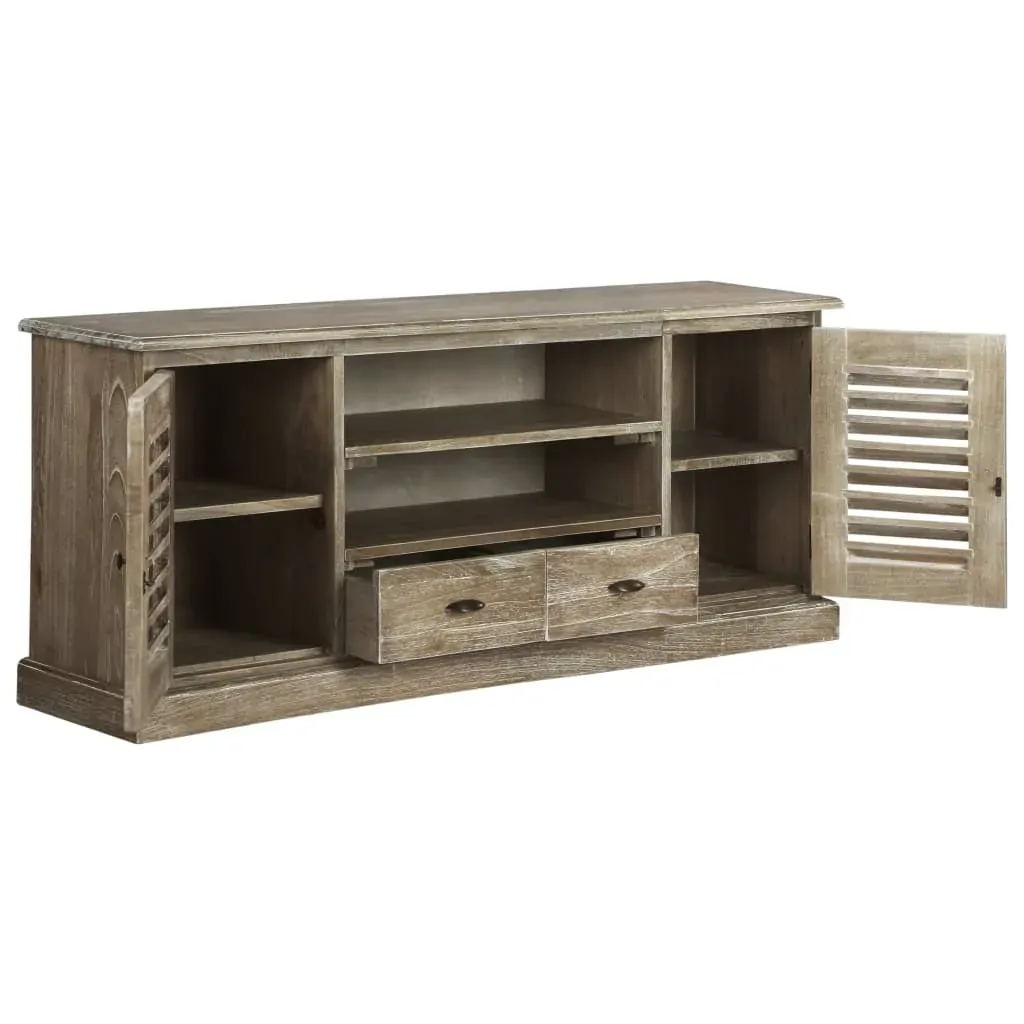 TV Cabinet Solid Mindi Wood 145x35x60 cm Price