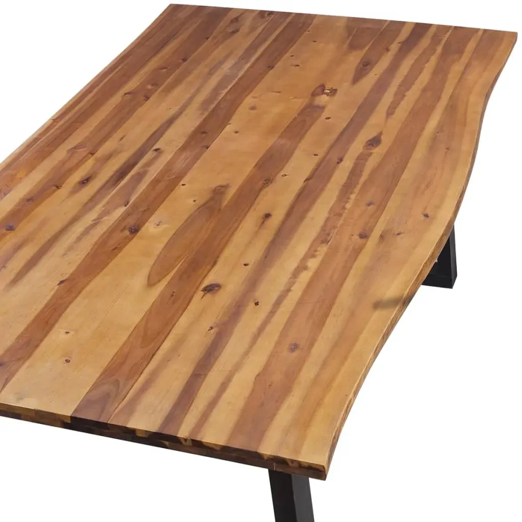 Dining Table Solid Acacia Wood 200x90x75 cm Price