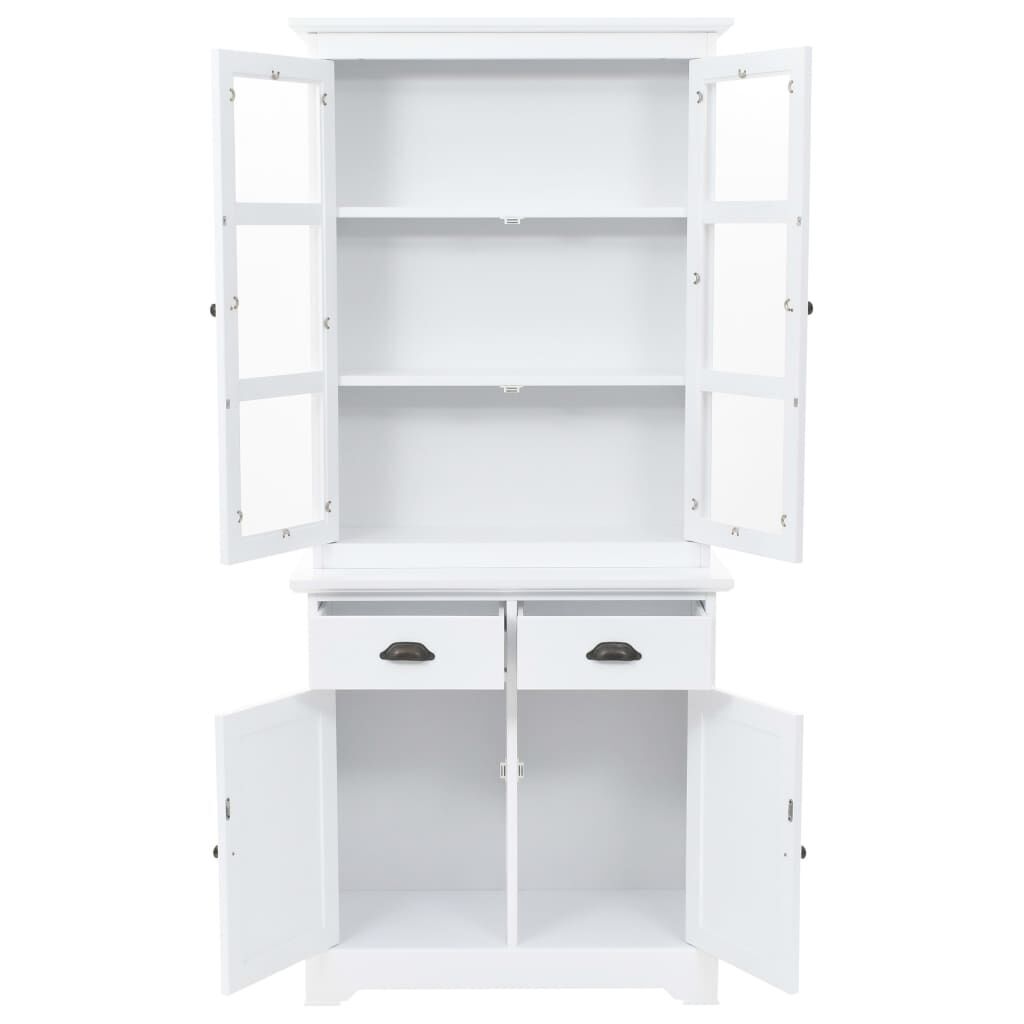 Welsh Dresser with 4 Doors MDF and Pinewood 80x40x180 cm Price