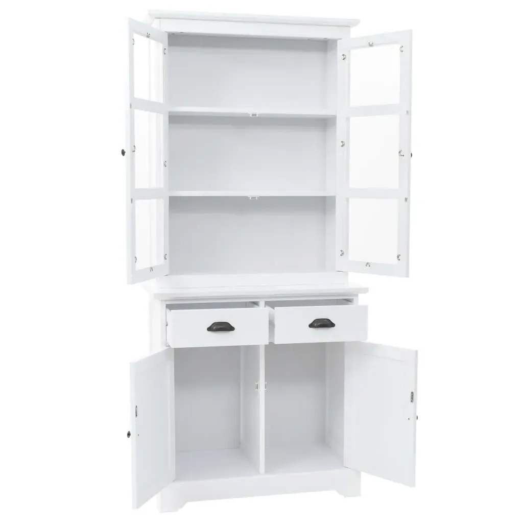 Welsh Dresser with 4 Doors MDF and Pinewood 80x40x180 cm Price