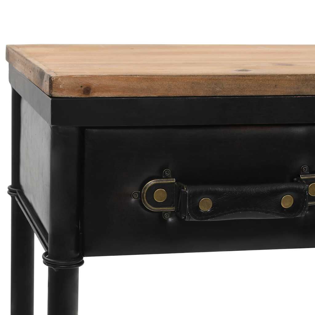 Console Table MDF and Fir Wood 100x33.5x80 cm Price