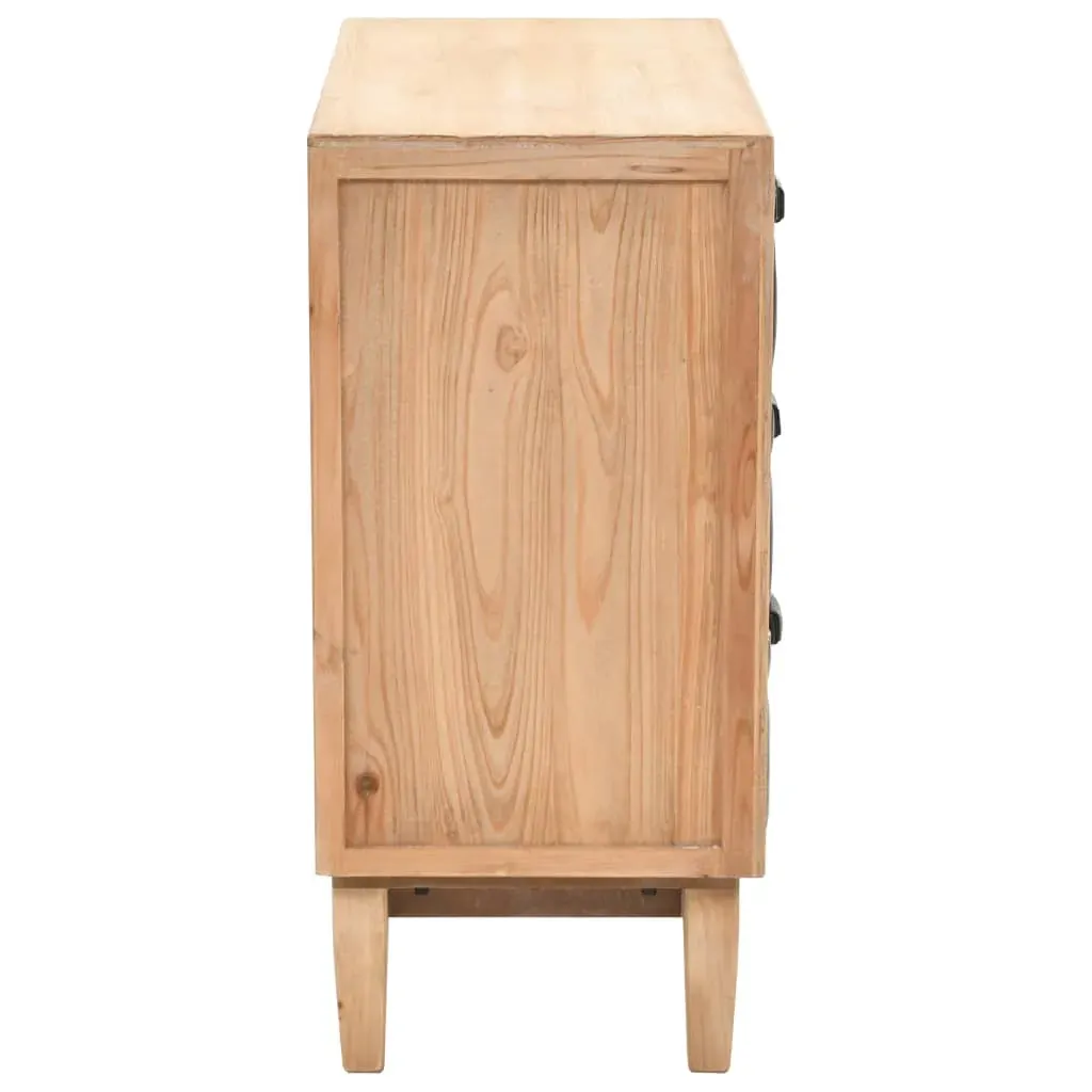 Drawer Cabinet Solid Fir Wood 80x36x75 cm Price