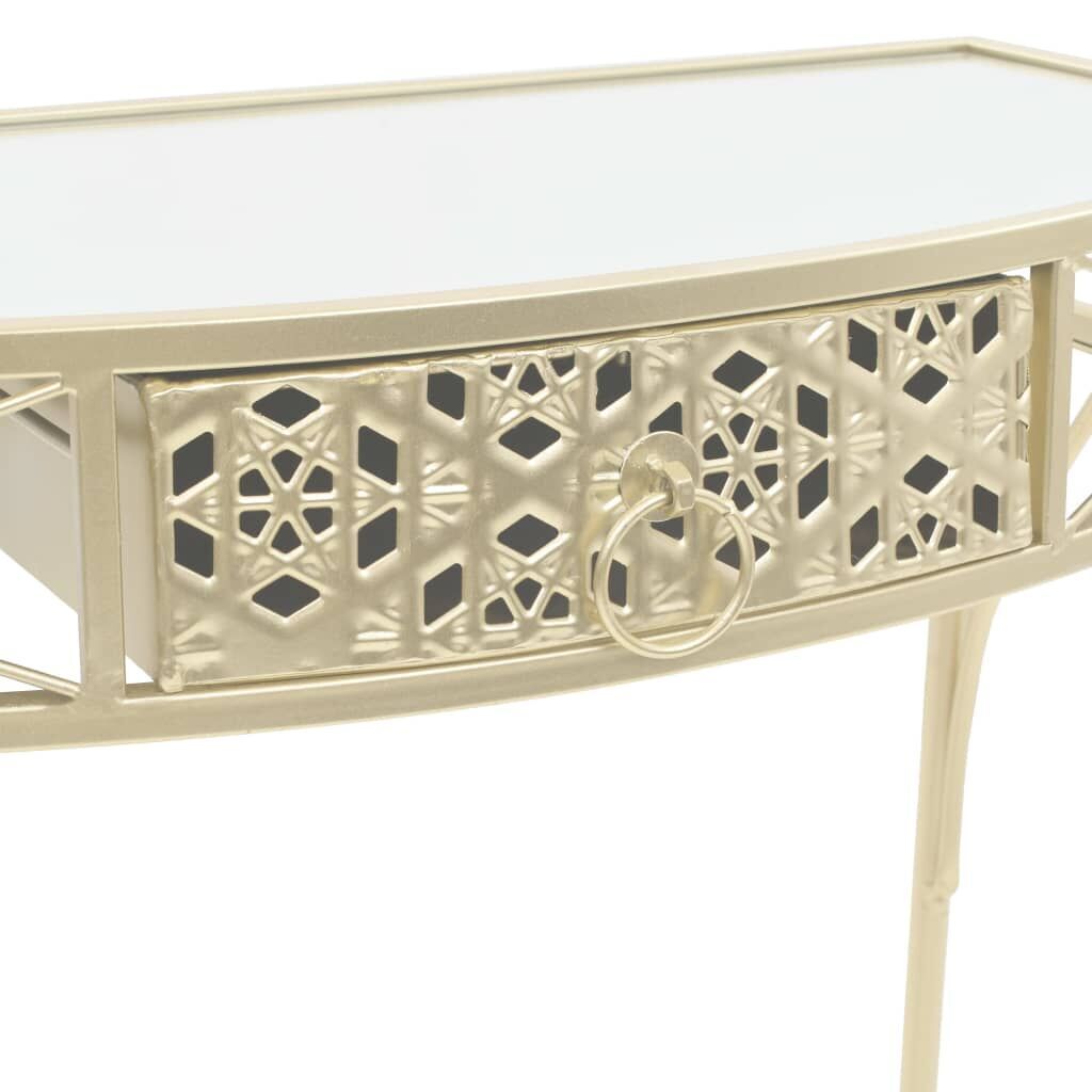 Side Table French Style Metal 82x39x76 cm Gold Price