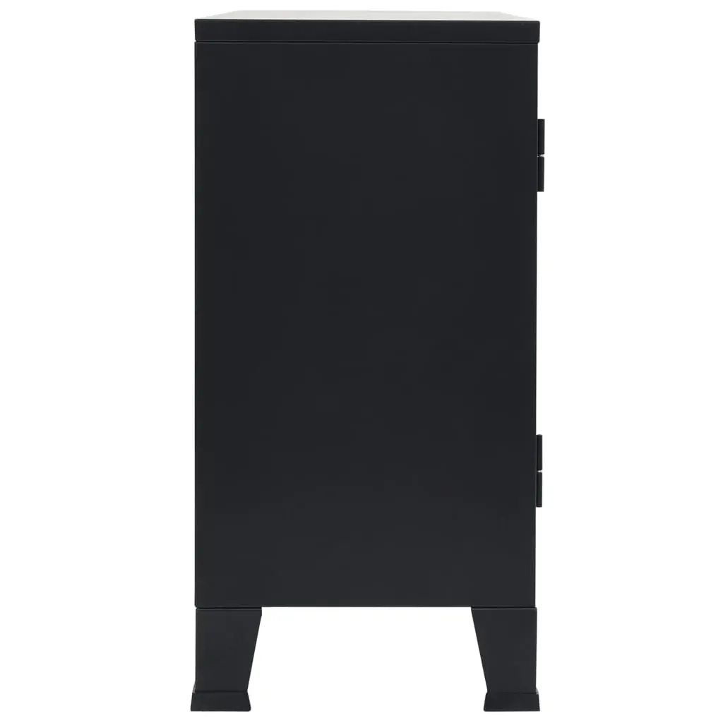 Sideboard Metal Industrial Style 120x35x70 cm Black Price