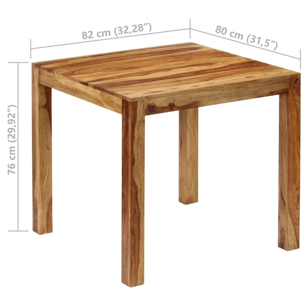 Dining Table Solid Sheesham Wood 82x80x76 cm Price