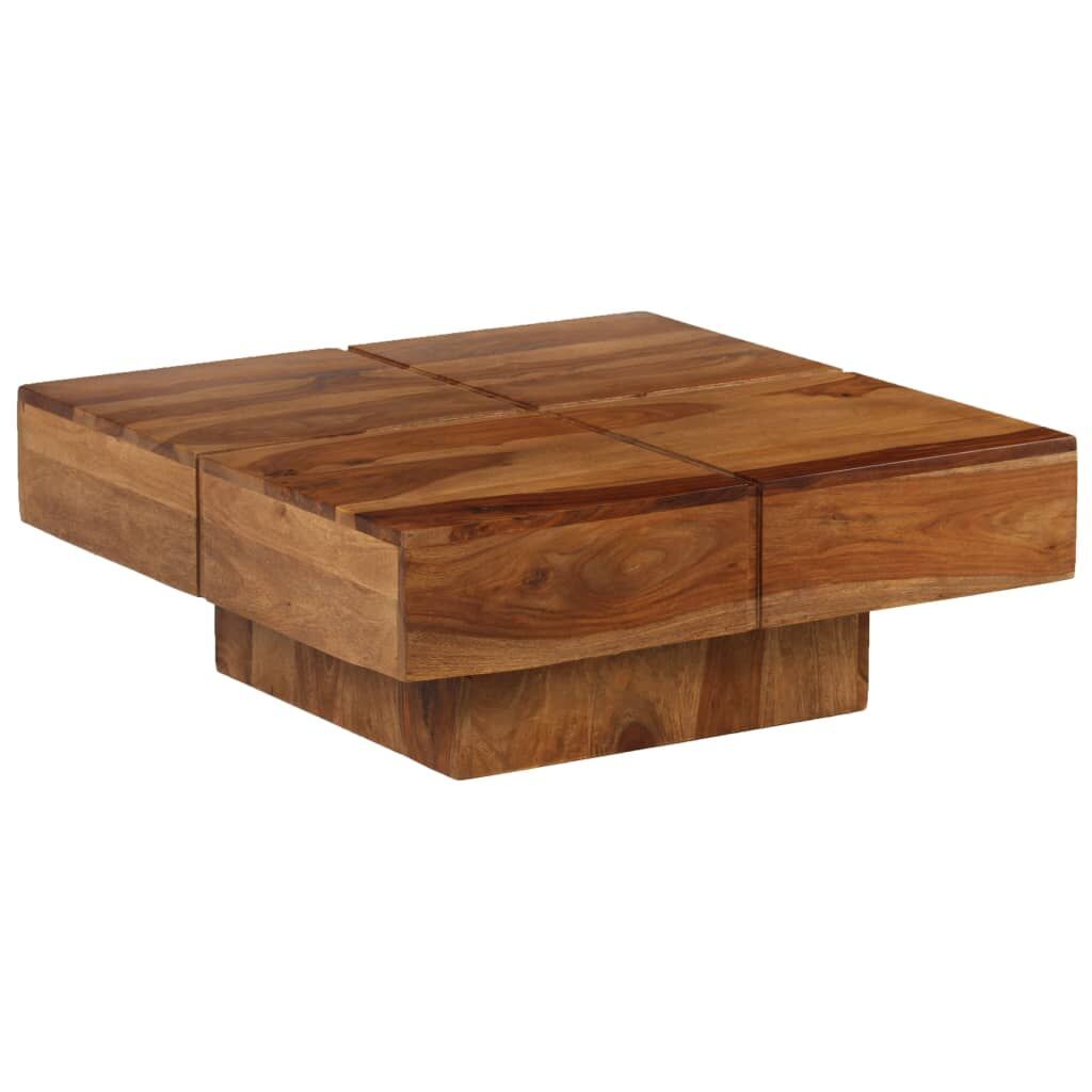 Coffee Table 80x80x30 cm Solid Wood Acacia Price
