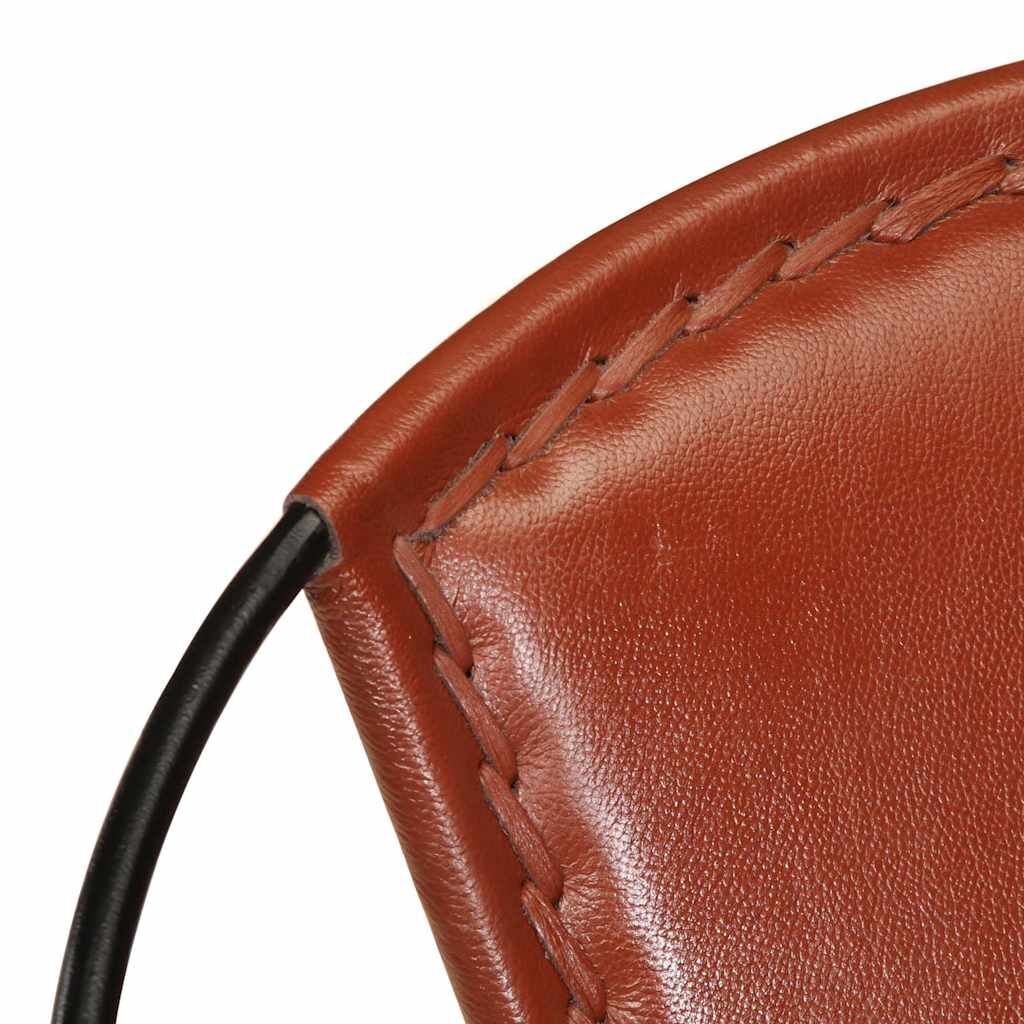 Chair Brown Real Leather Price