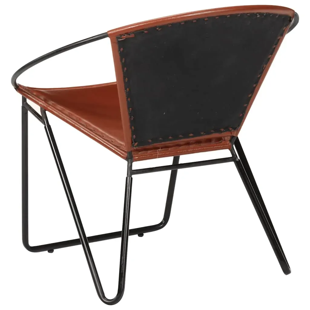 Chair Brown Real Leather Price