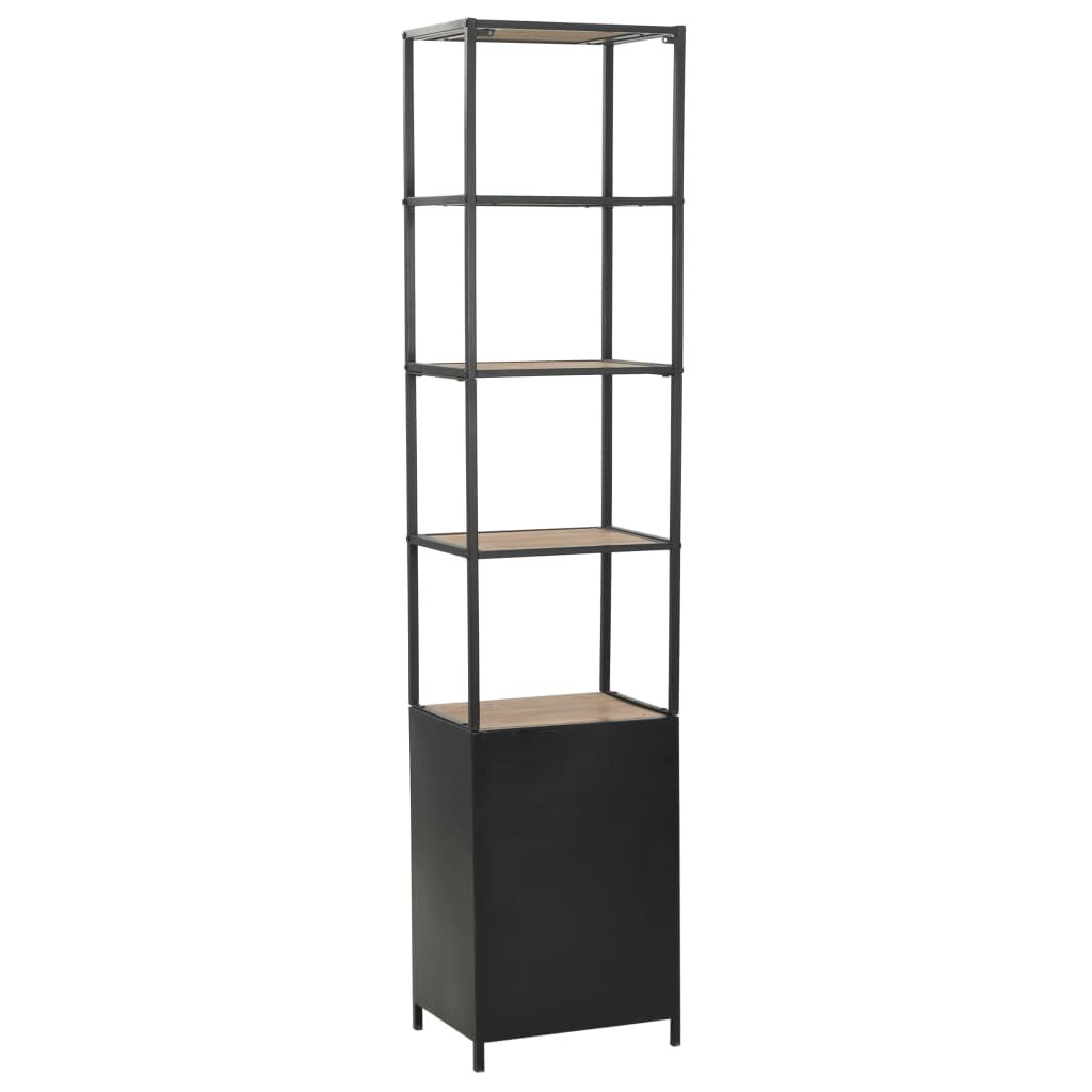 Bookcase Solid Firwood and Steel 40.5x32.5x180 cm Price