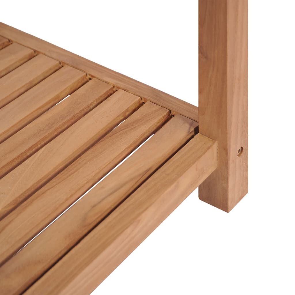 4-Tier Bathroom Storage Rack Solid Teak 42x42x165 cm Price