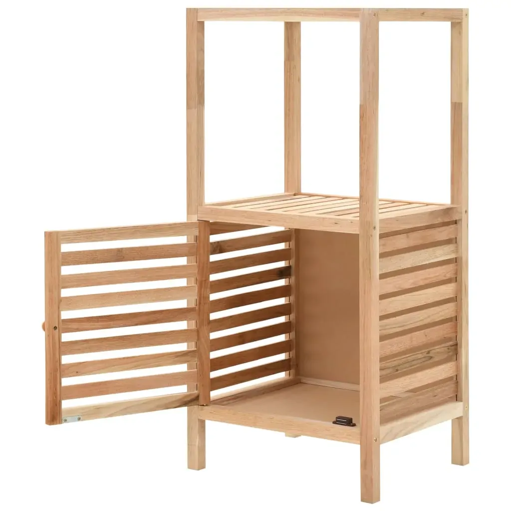 Bathroom Storage Cabinet Solid Walnut Wood 39.5x35.5x86 cm Price