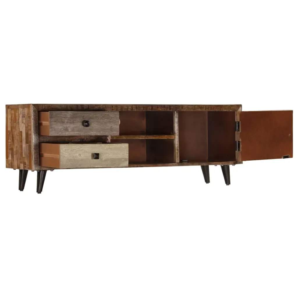 TV Cabinet 118x30x40 cm Solid Mango Wood Price