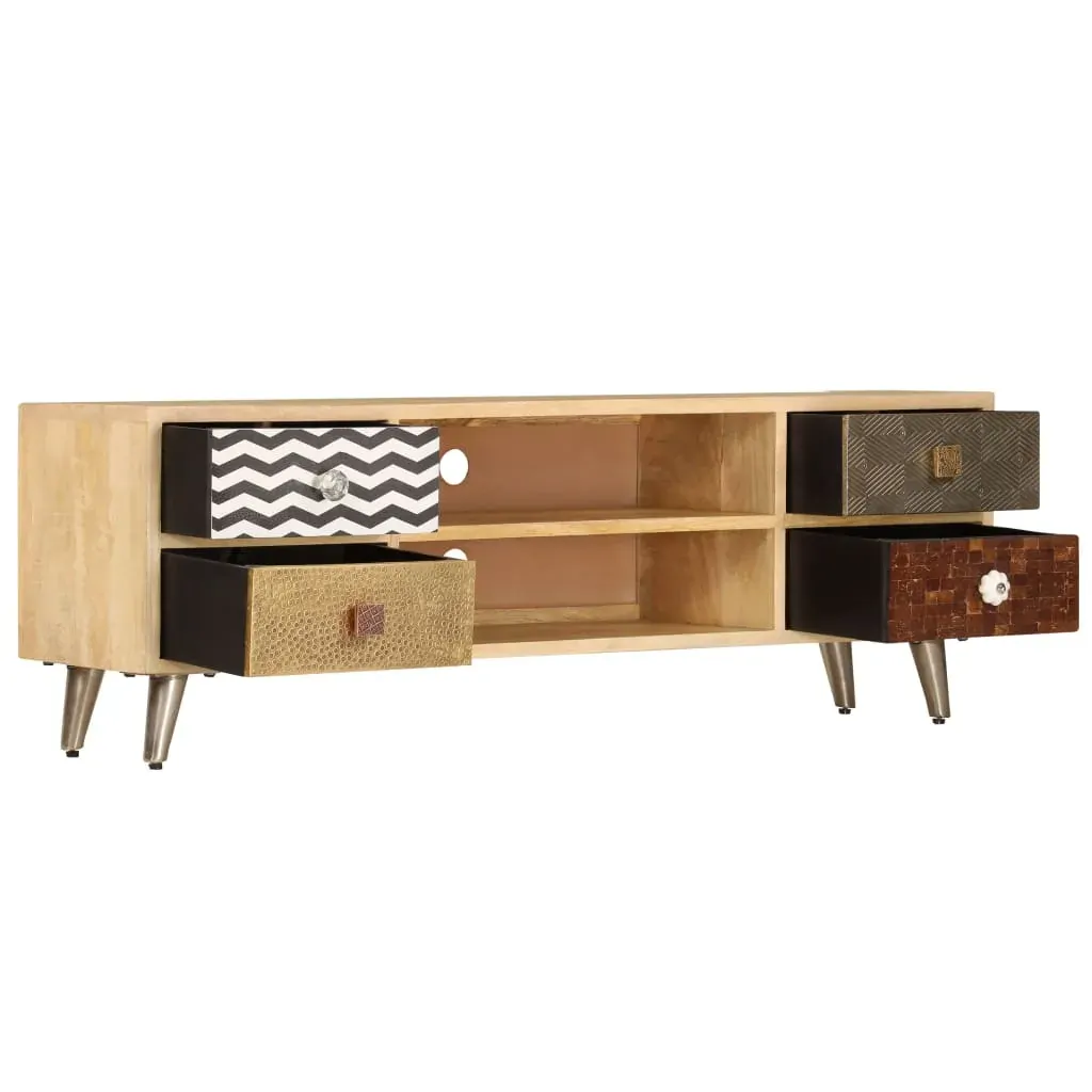 TV Cabinet 120x30x40 cm Solid Mango Wood Price