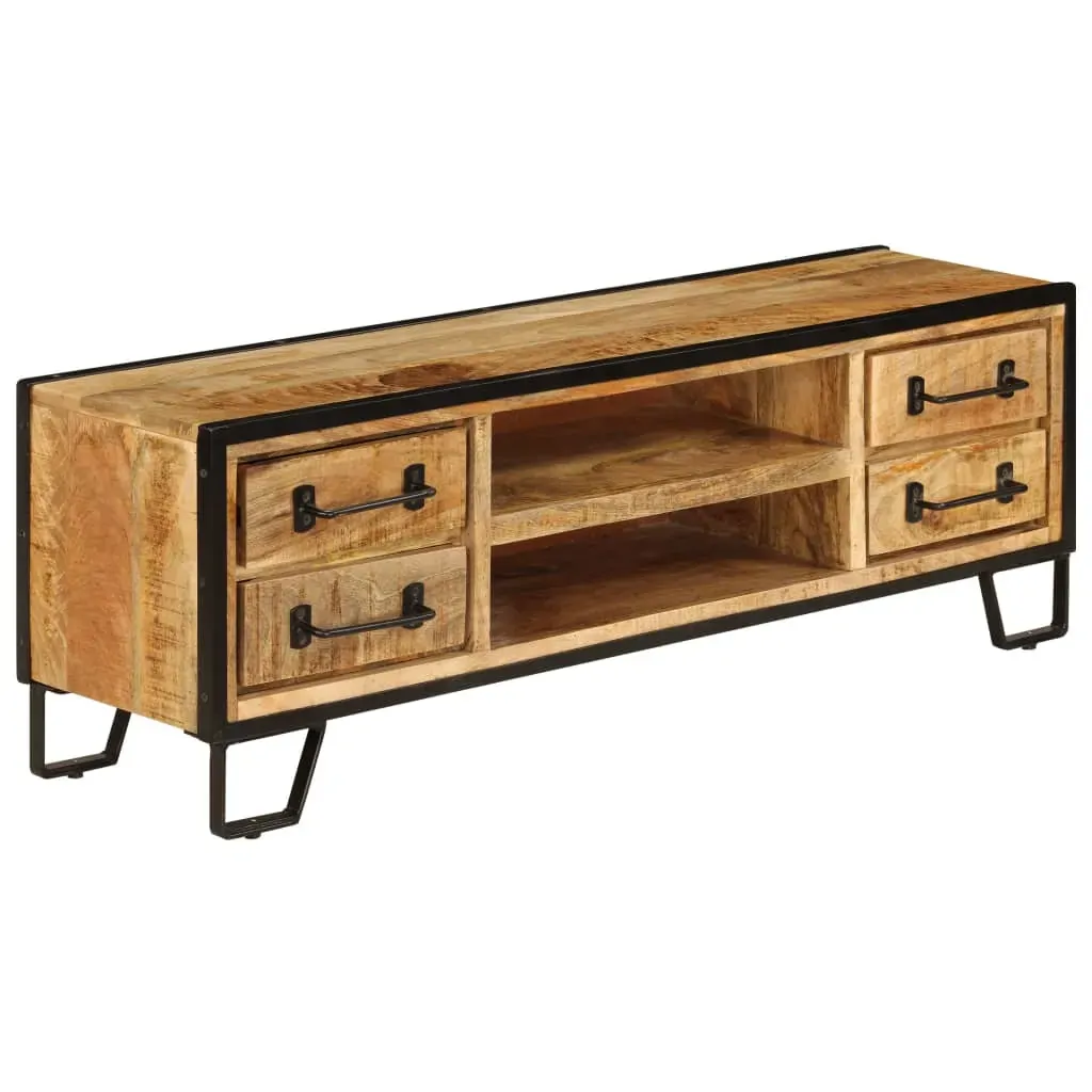 TV Cabinet with Drawers 120x30x40 cm Solid Mango Wood Price