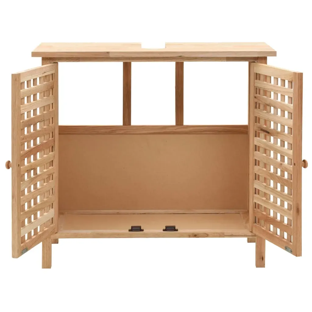 Sink Cabinet with Mirror Solid Walnut Wood Price