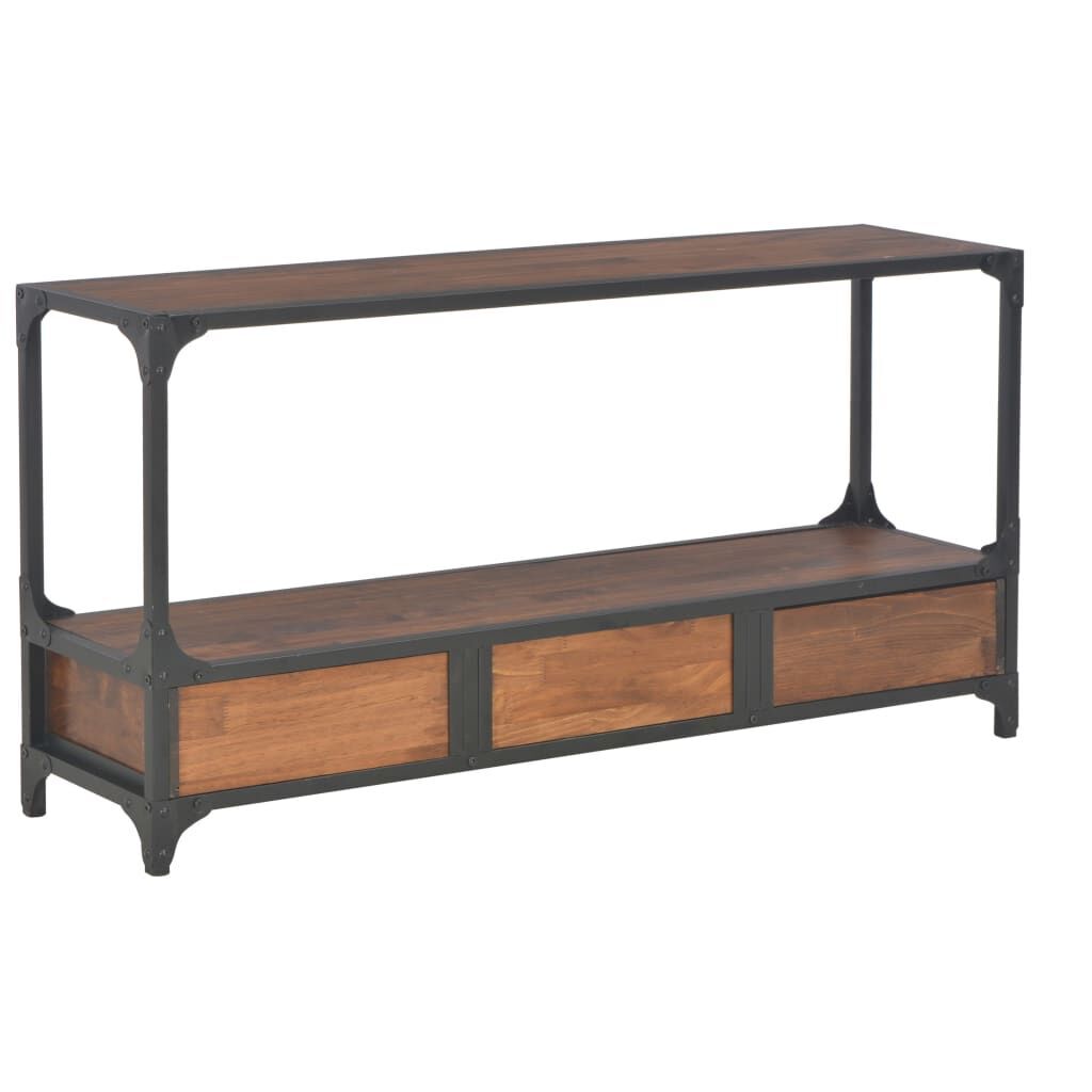 TV Cabinet with 3 Drawers 120x30x60 cm Solid Pine Wood Price