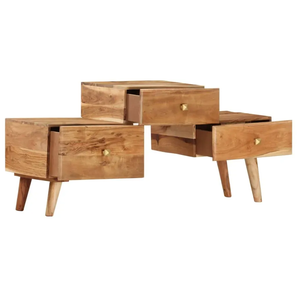 TV Cabinet 108x30x49 cm Solid Acacia Wood Price