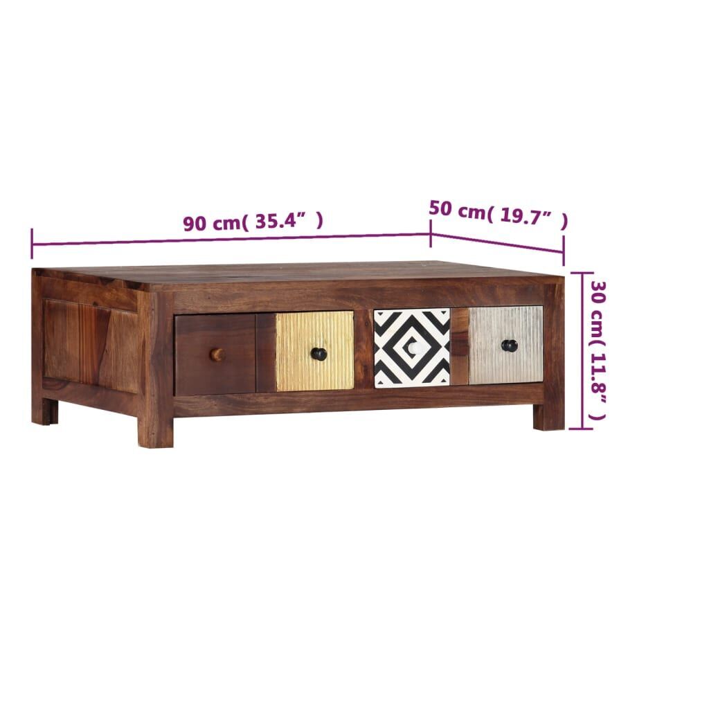 Coffee Table 90x50x30 cm Solid Acacia Wood Price