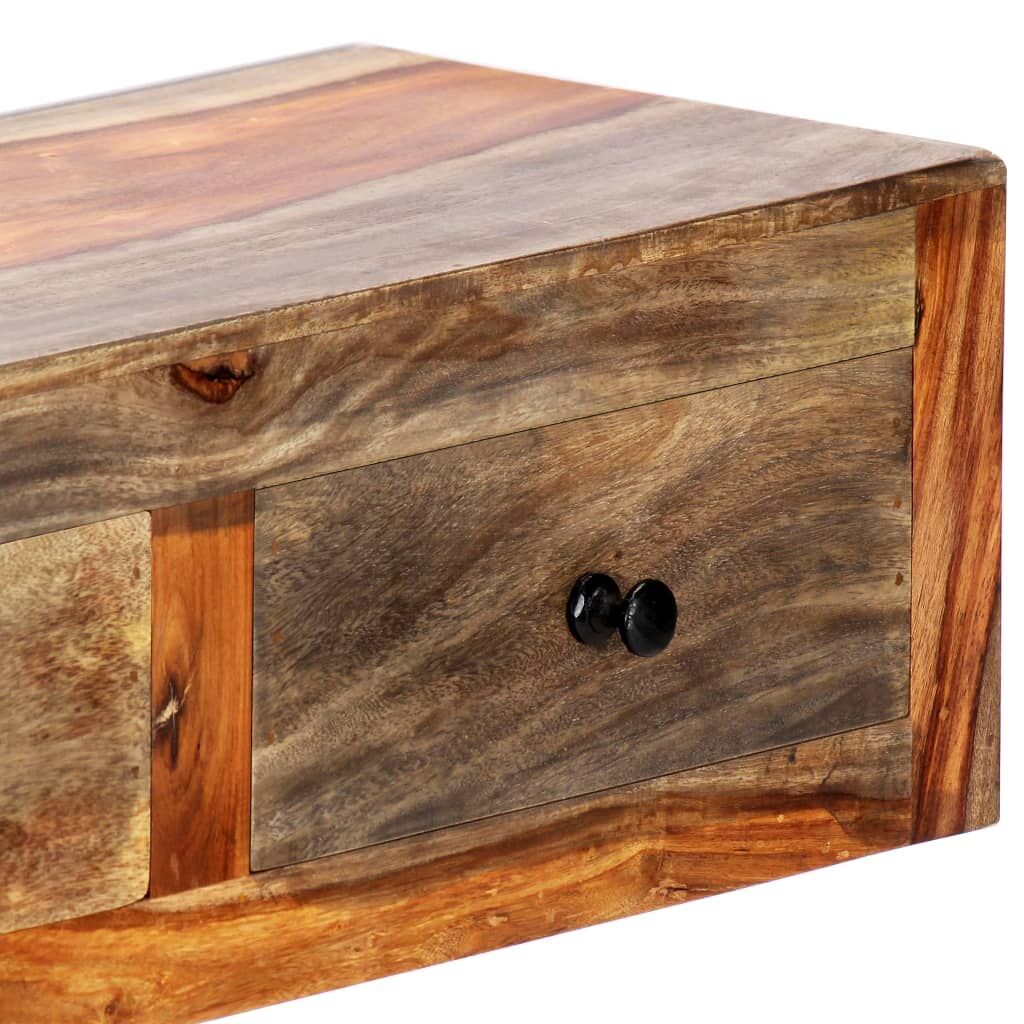 Wall Console Table 100x25x20 cm Solid Acacia Wood Price