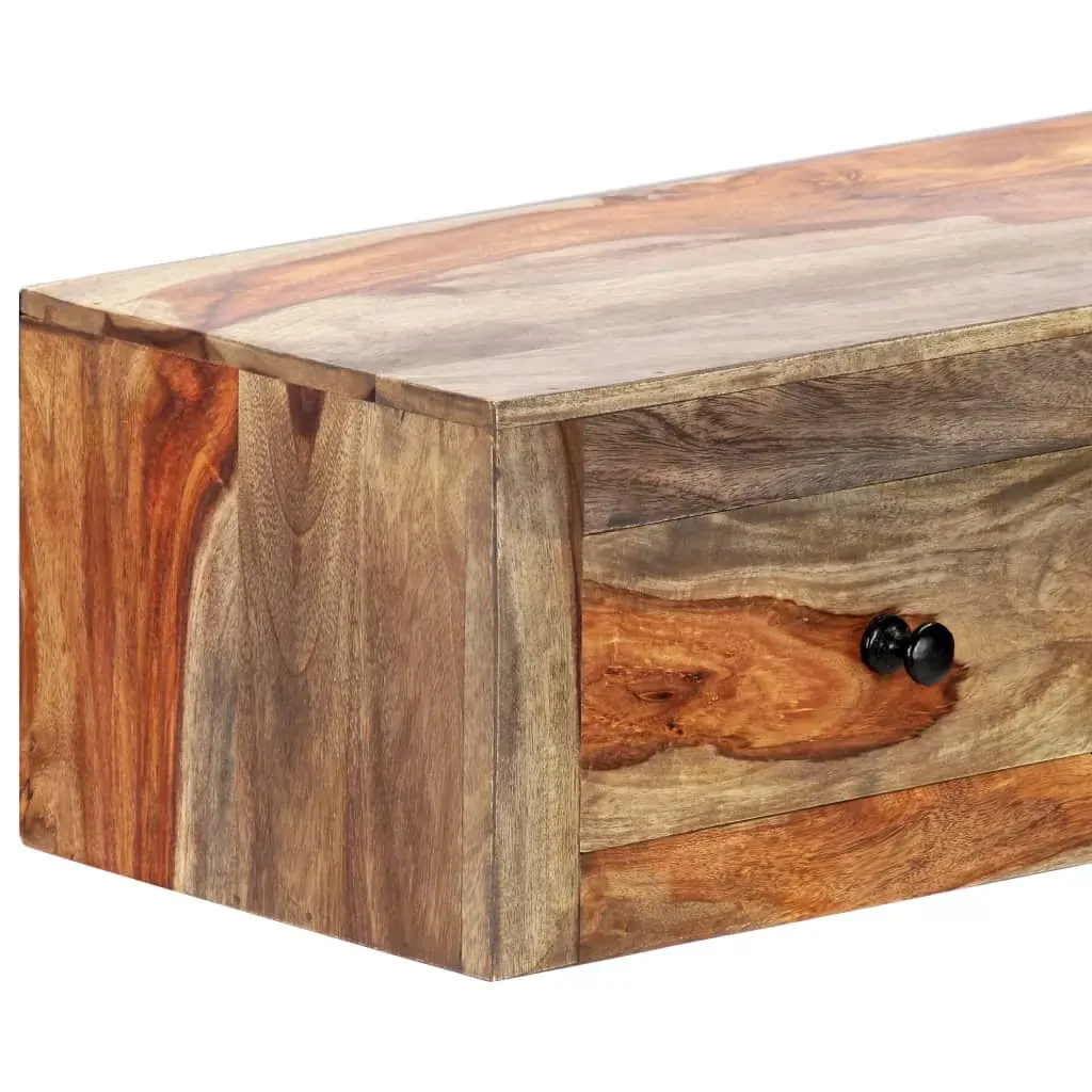 Wall Console Table 100x25x20 cm Solid Acacia Wood Price
