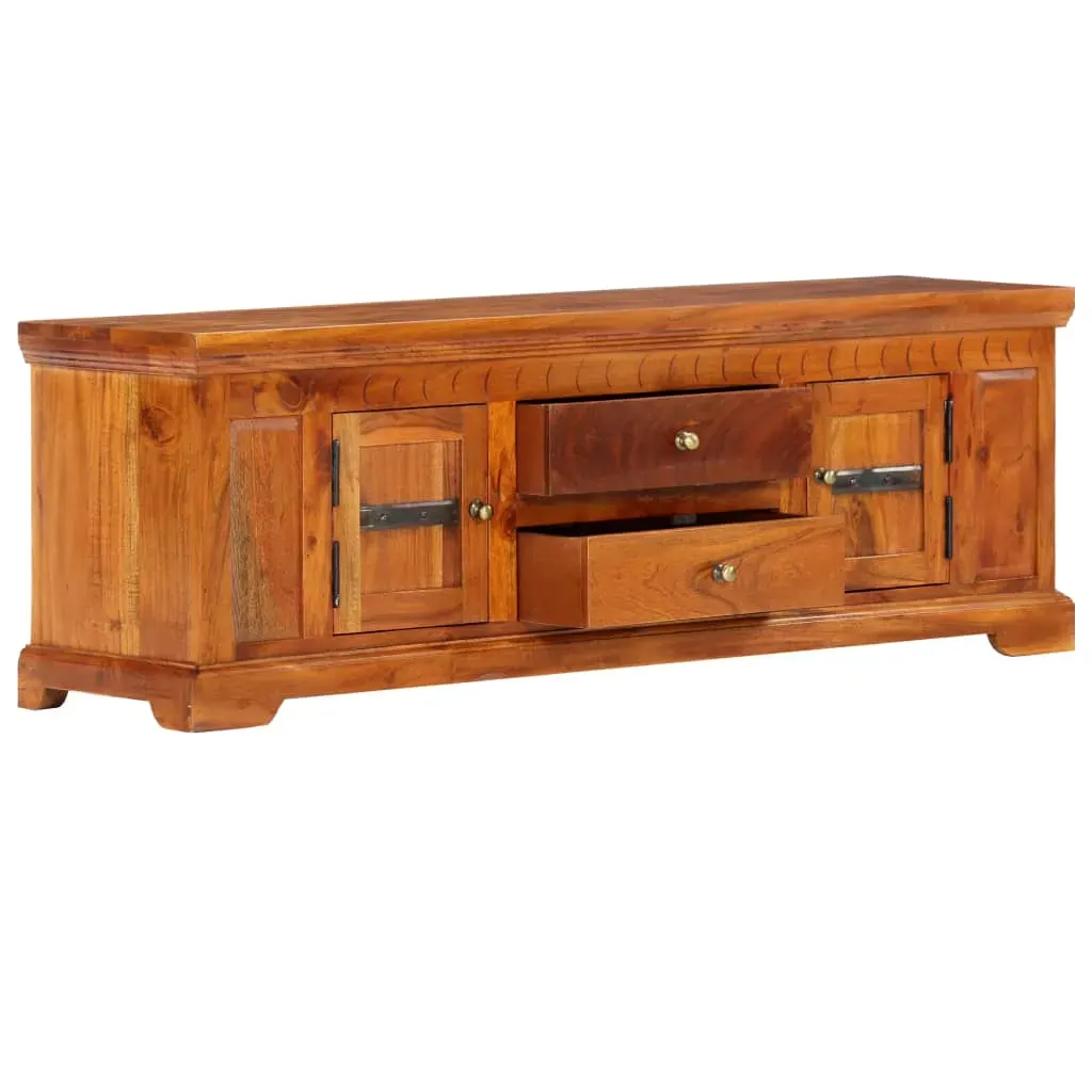TV Cabinet 119x30x40 cm Solid Acacia Wood Price