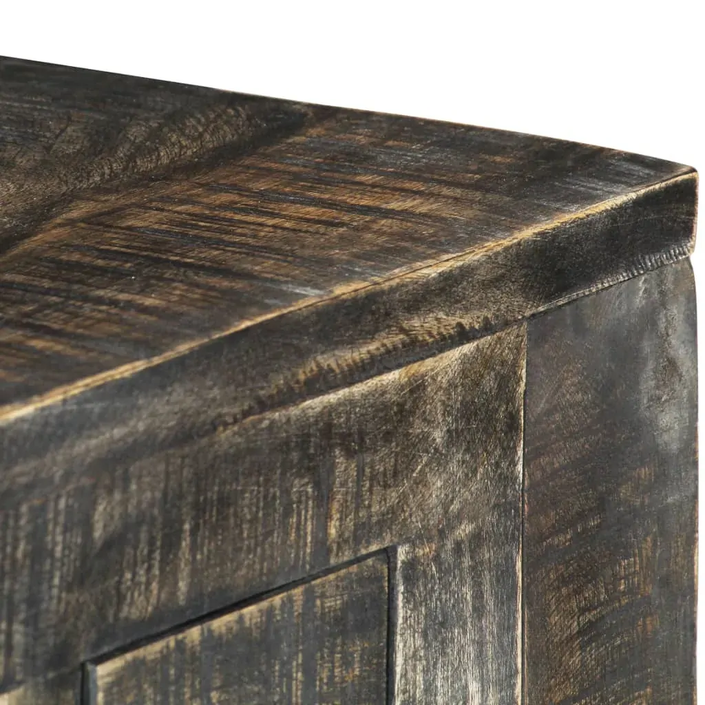 Desk Black 110x50x75 cm Solid Mango Wood Price
