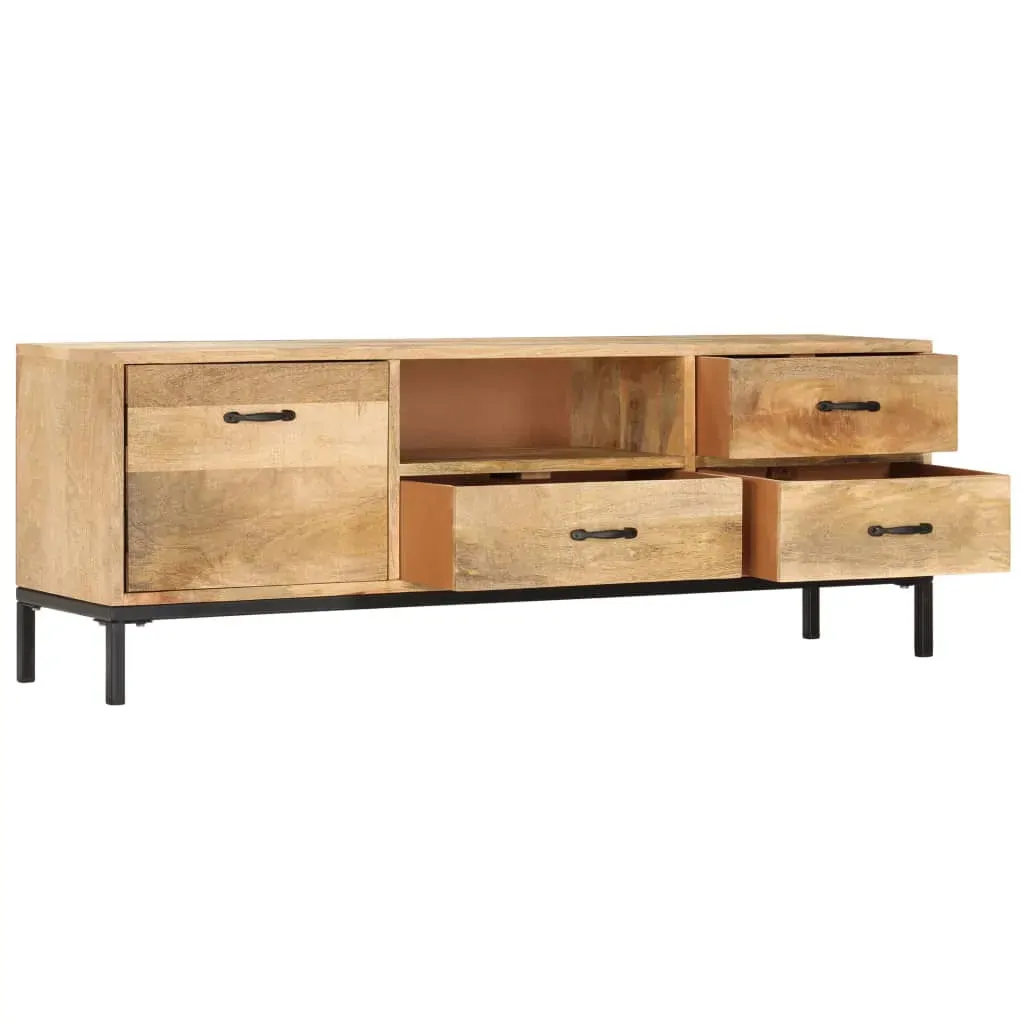 TV Cabinet 130x30x45 cm Solid Mango Wood Price