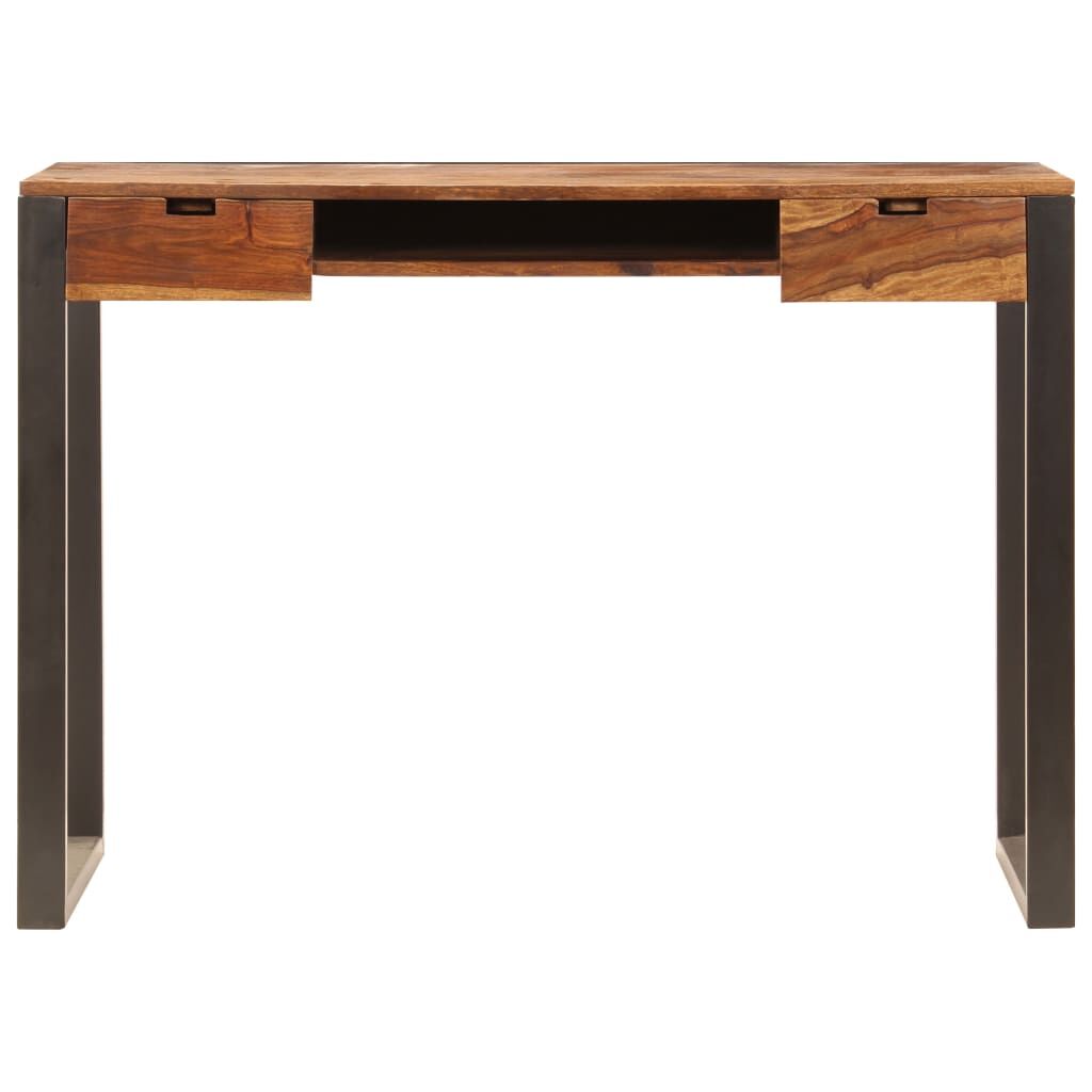 Desk 110x55x78 cm Solid Acacia Wood and Steel Price
