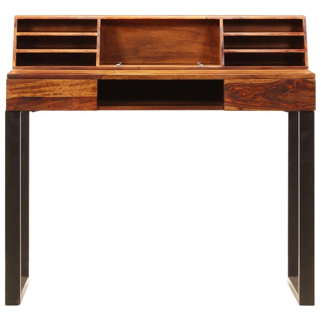 Desk 110x50x94 cm Solid Acacia Wood and Steel Price