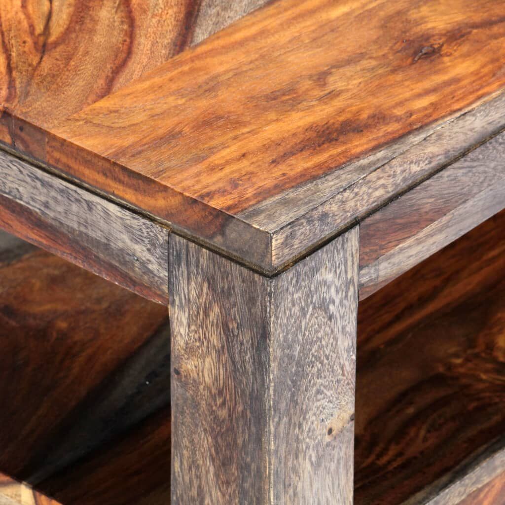 Coffee Table Grey 100x50x40 cm Solid Sheesham Wood Price