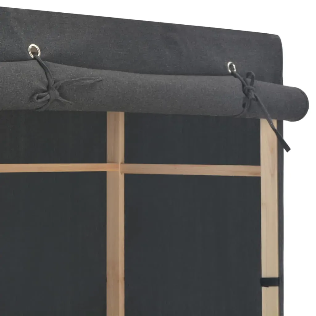 3-Tier Wardrobe Grey 110x40x170 cm Fabric Price
