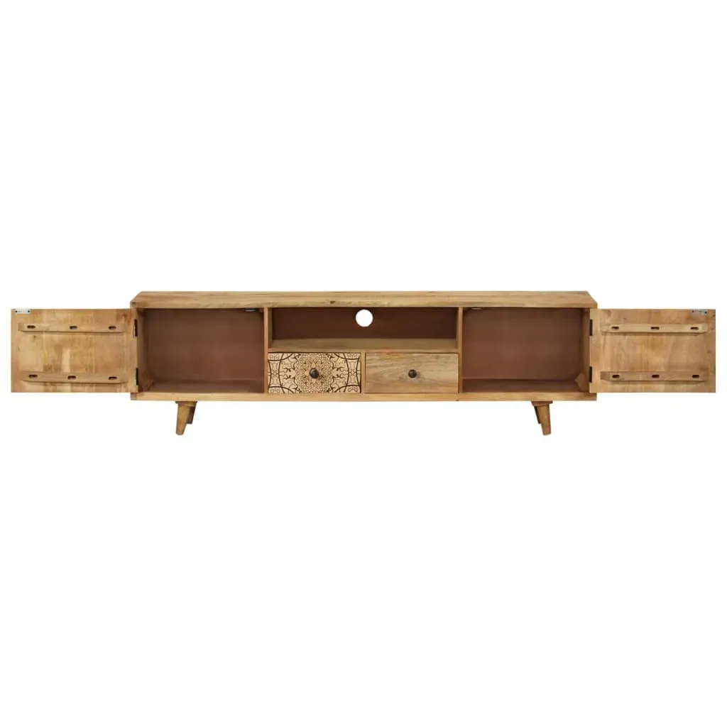 TV Cabinet 140x30x40 cm Solid Mango Wood Price