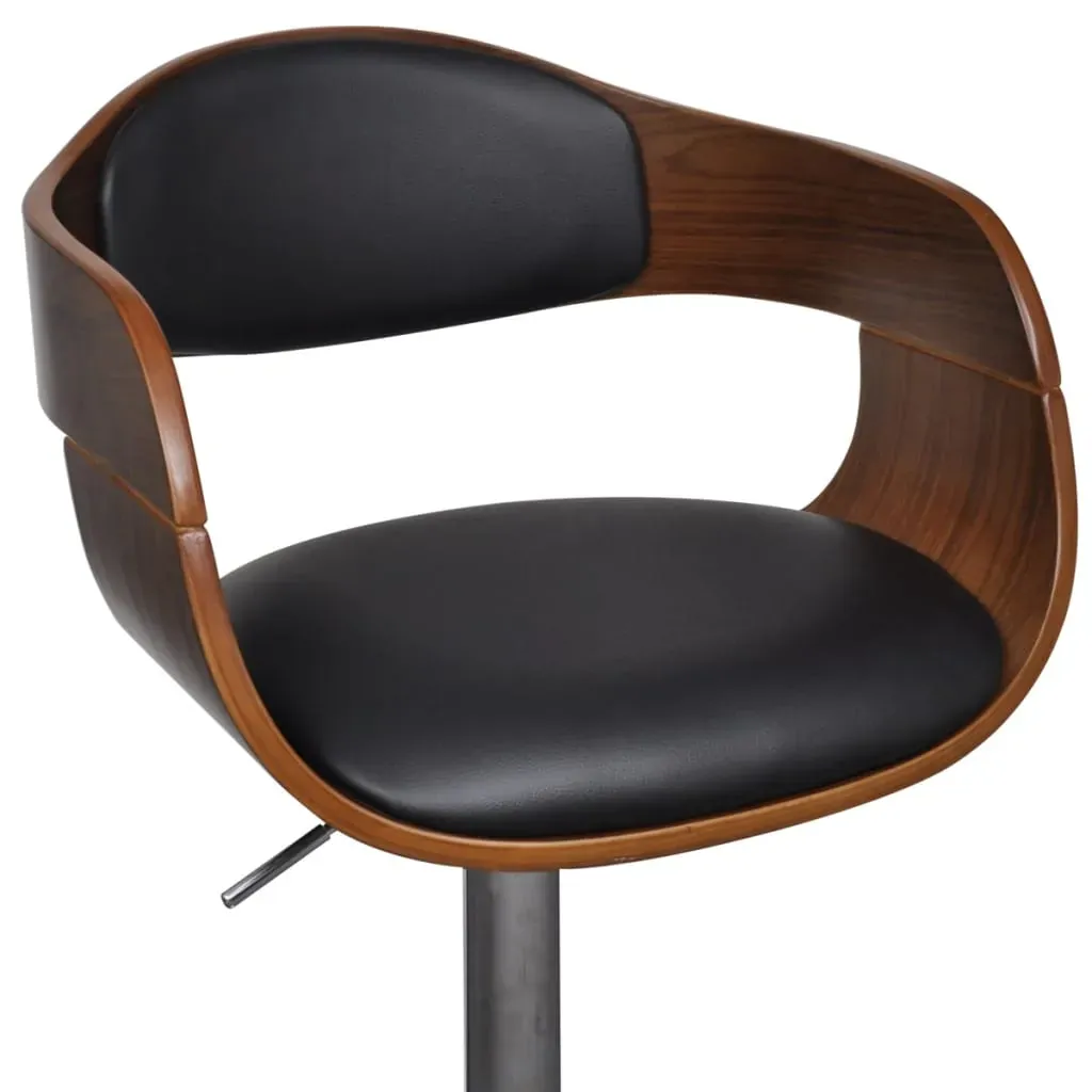 Bar Stools 2 pcs Bent Wood and Faux Leather Price
