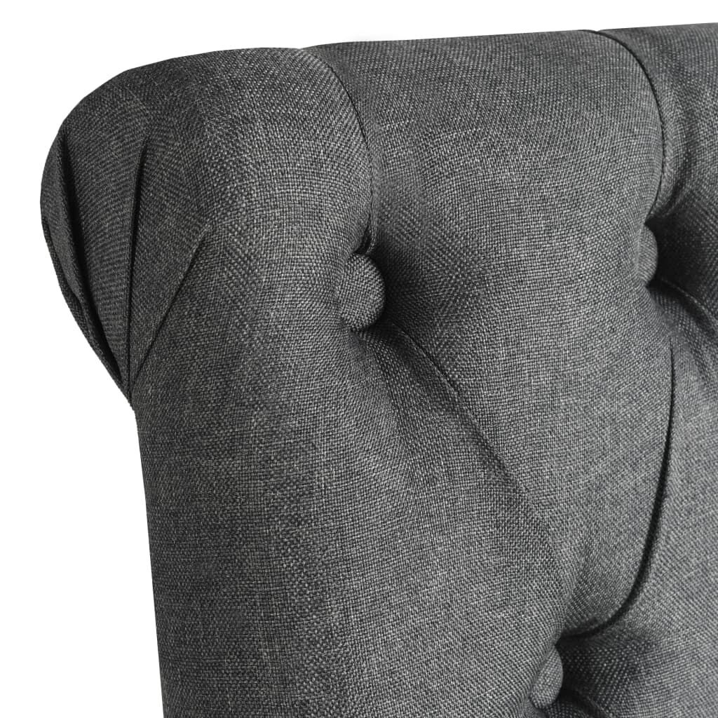 Dining Chairs 6 pcs Dark Grey Fabric Price