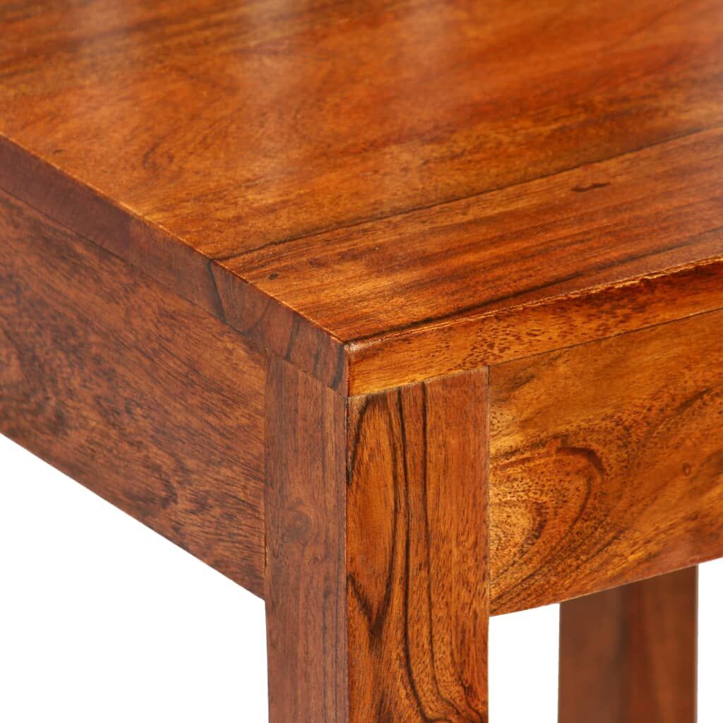 Dining Table Set 7 Pieces Solid Acacia and Mango Wood ( 245640+3x245645) Price