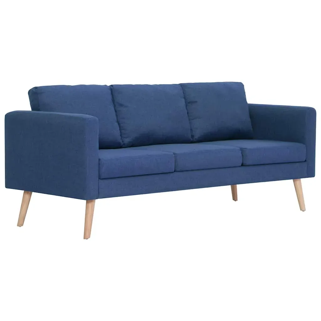 2 Piece Sofa Set Fabric Blue Price