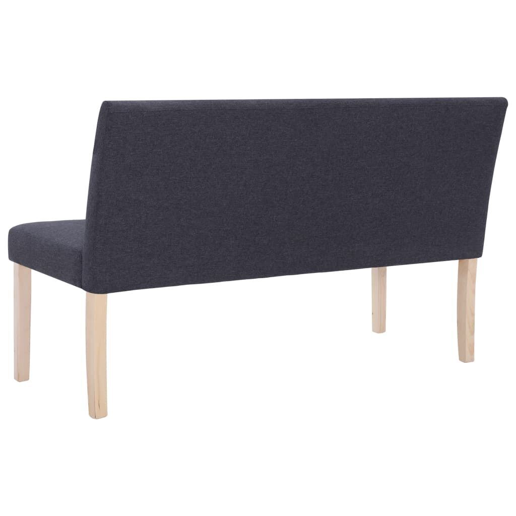 Bench 139.5 cm Dark Grey Polyester Price