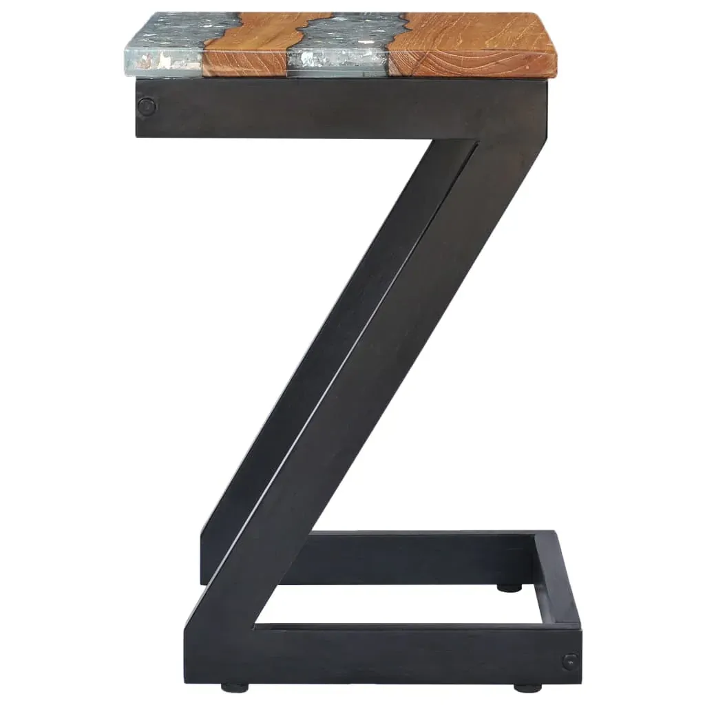 Coffee Table 30x30x50 cm Solid Teak Wood and Polyresin Price