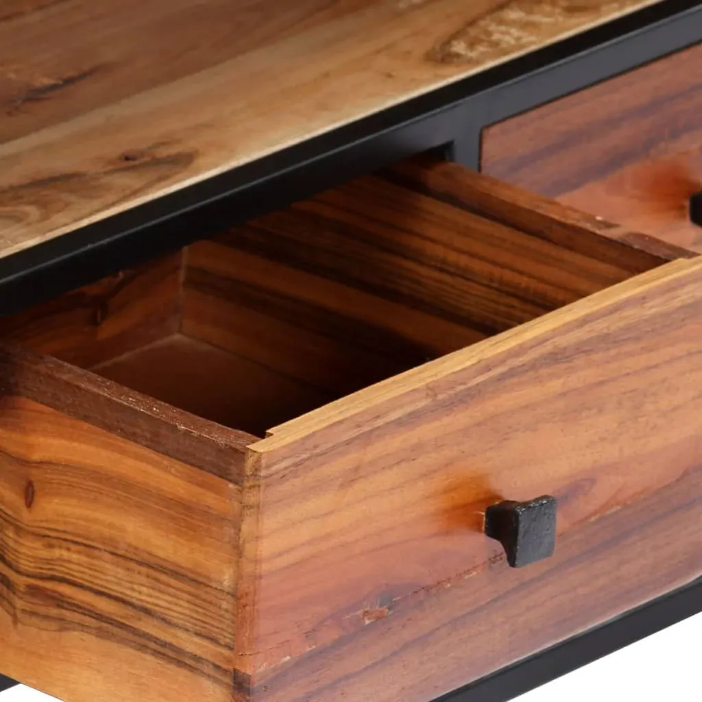 TV Cabinet 120x30x40 cm Solid Reclaimed Wood and Steel Price