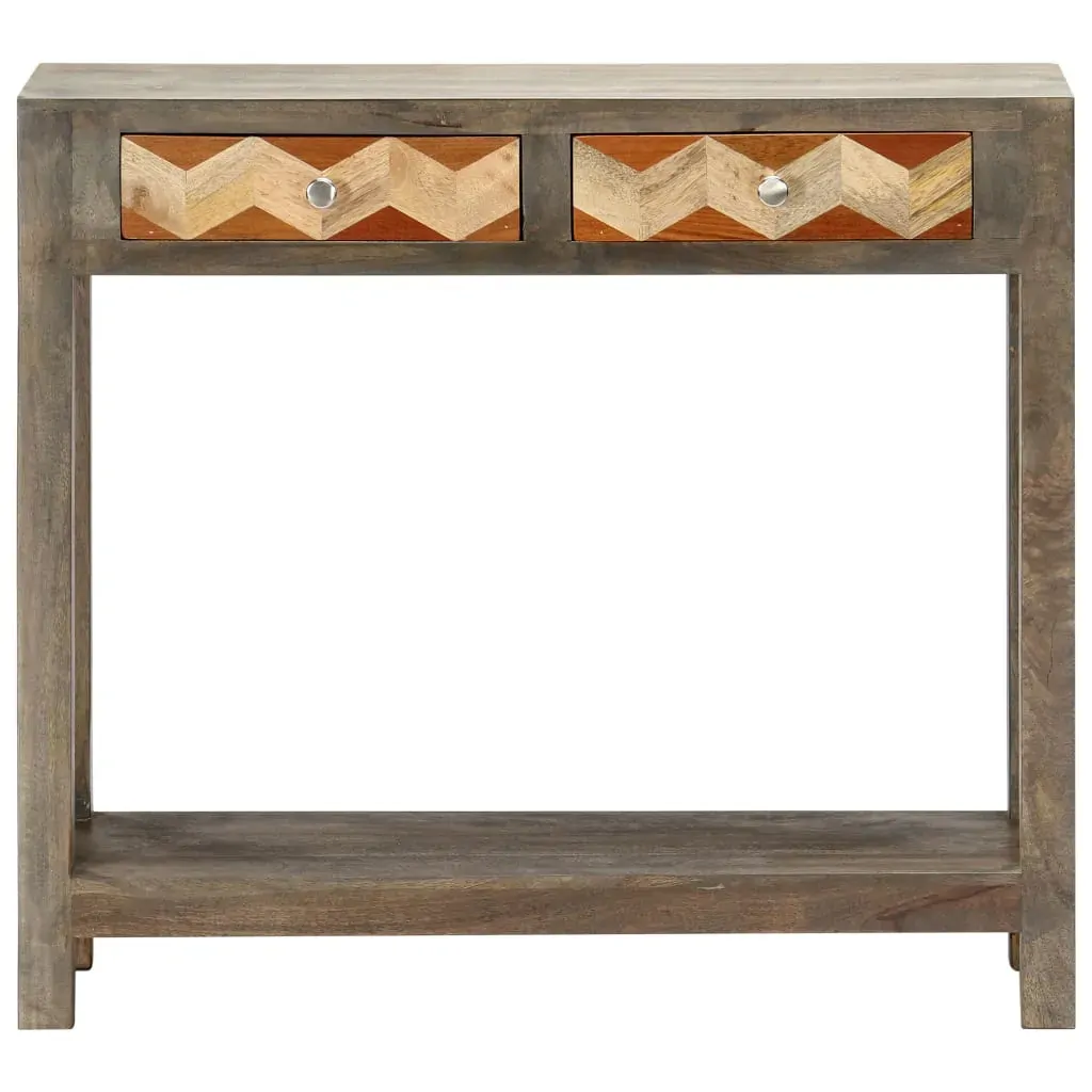 Console Table Grey 86x30x76 cm Solid Mango Wood Price