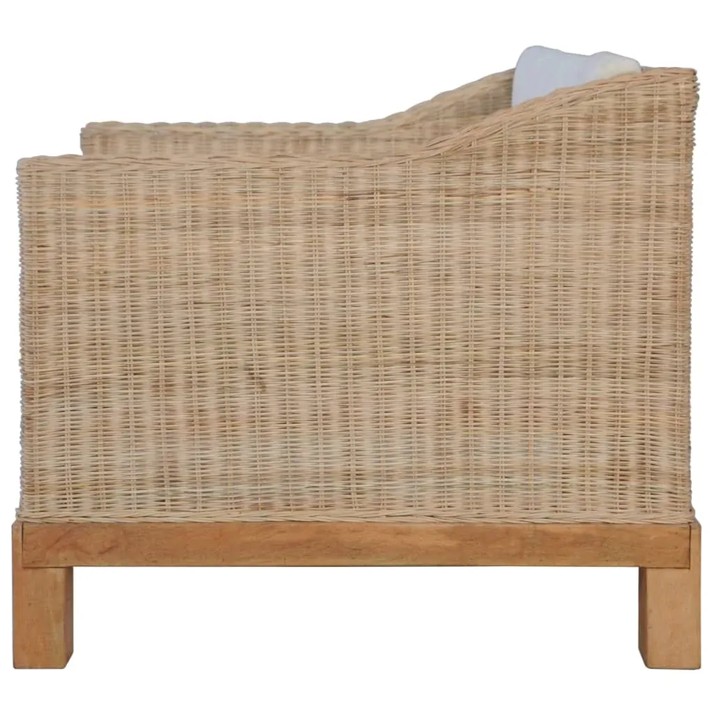 Armchair with Cushions Natural Rattan Price