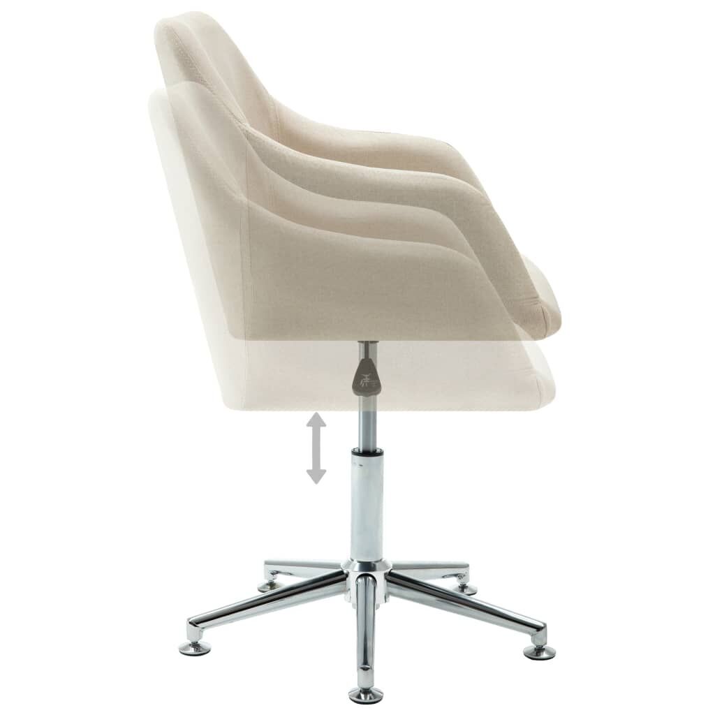 Swivel Dining Chair Cream Fabric Price
