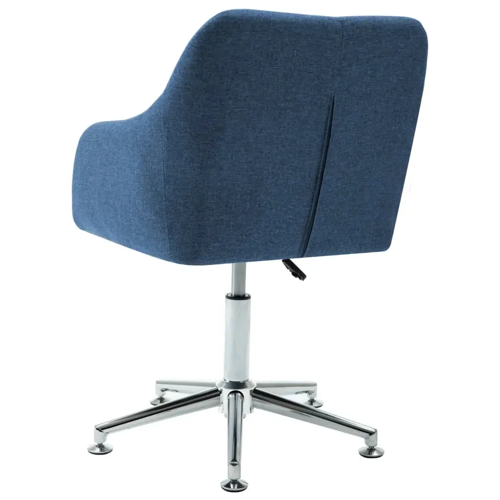 Swivel Dining Chair Blue Fabric Price
