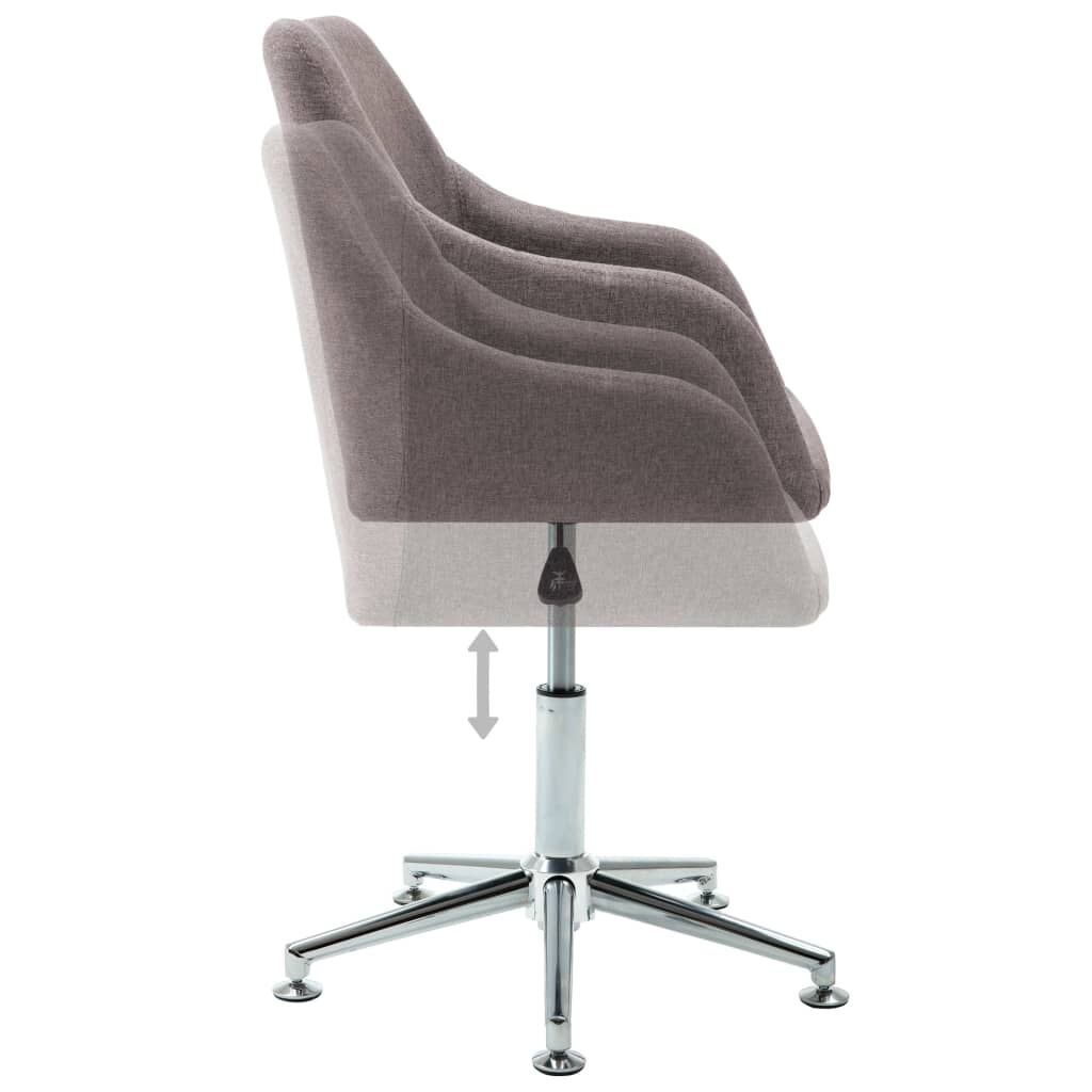 Swivel Dining Chair Taupe Fabric Price